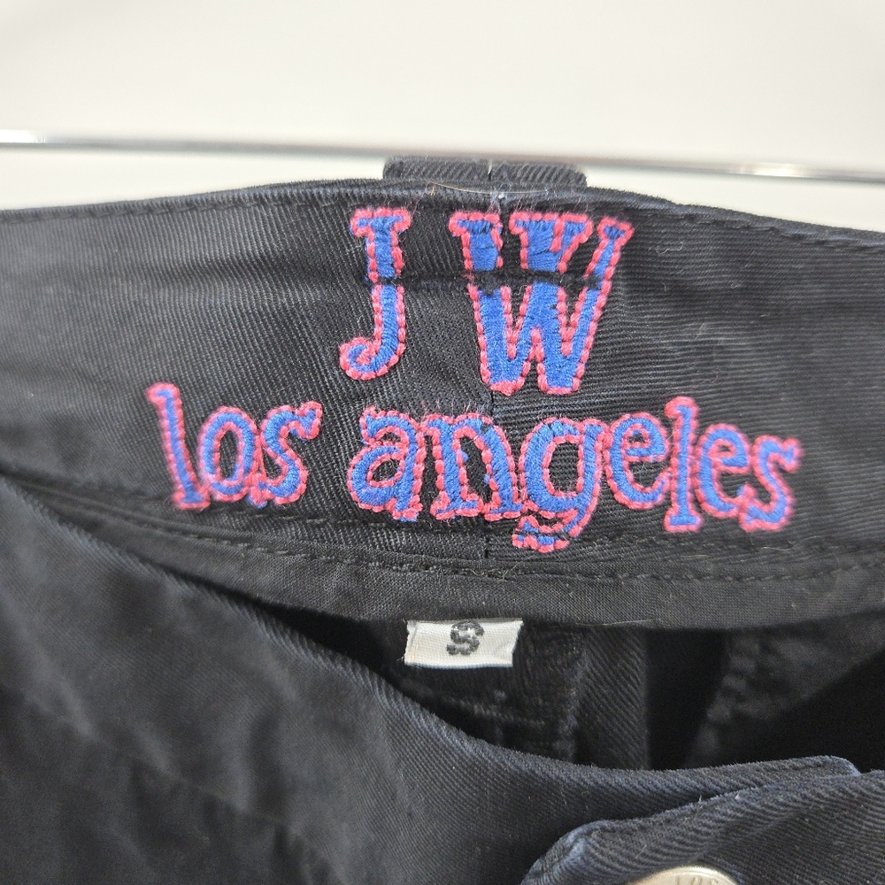 Johnny Was Pants Black‎ Embroidered Cargo Crop - Picture 2 of 15